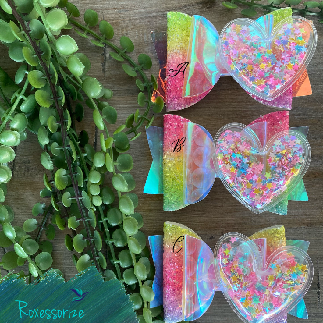 Iridescent Sprinkle Bow